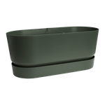 greenville terrace trough 80cm wheels leaf green